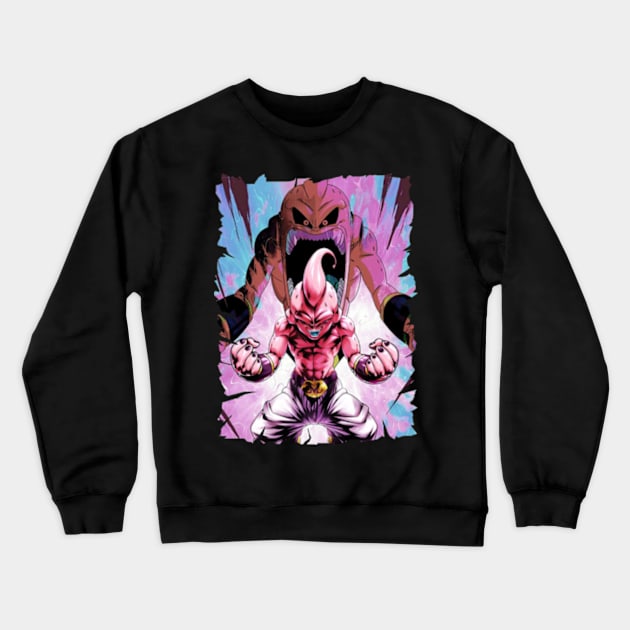 MAJIN BUU MERCH VTG Crewneck Sweatshirt by Diego Jiwananda